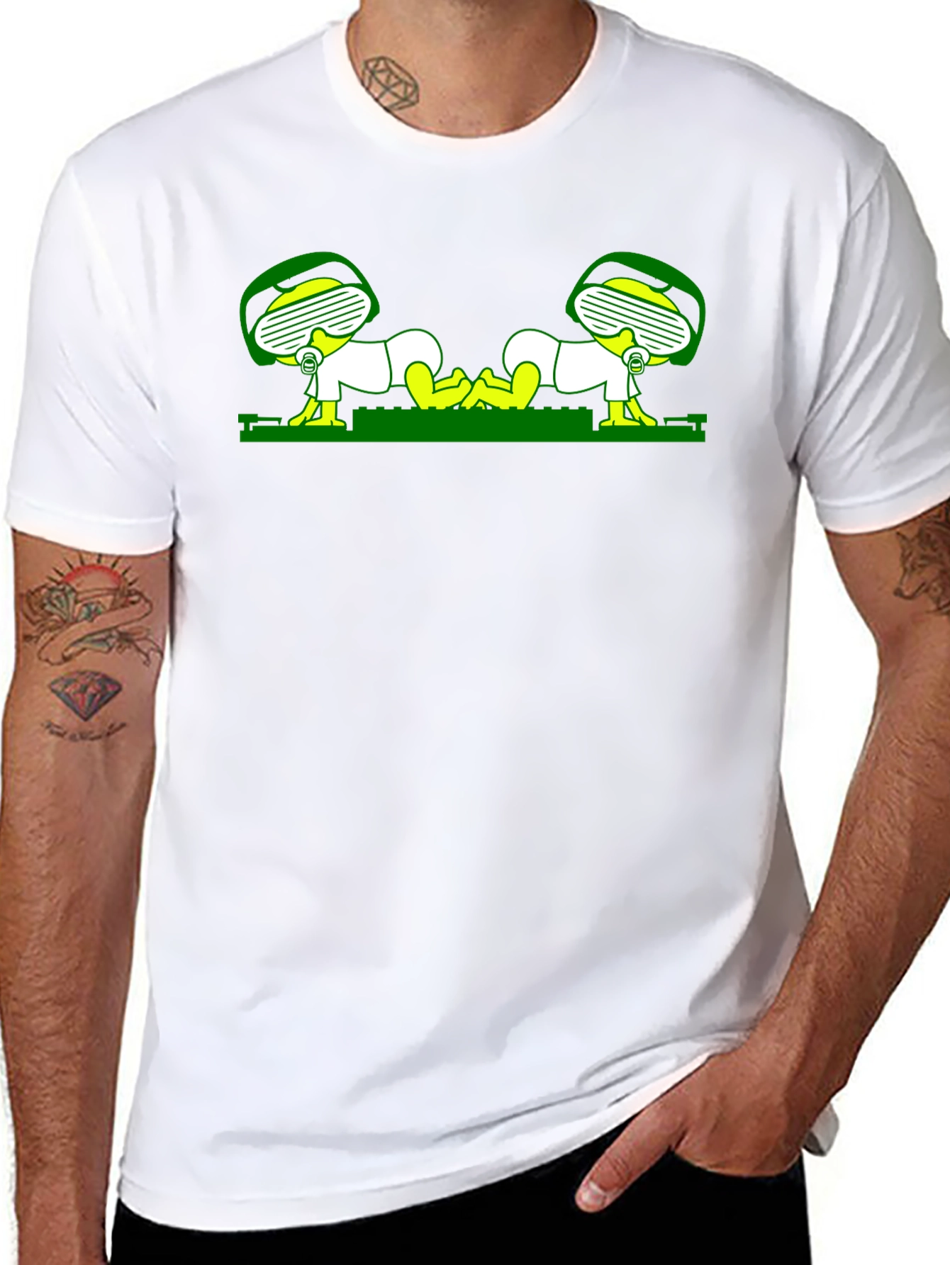 Novelty Graphic T-Shirt - Crawling Astronaut Babies