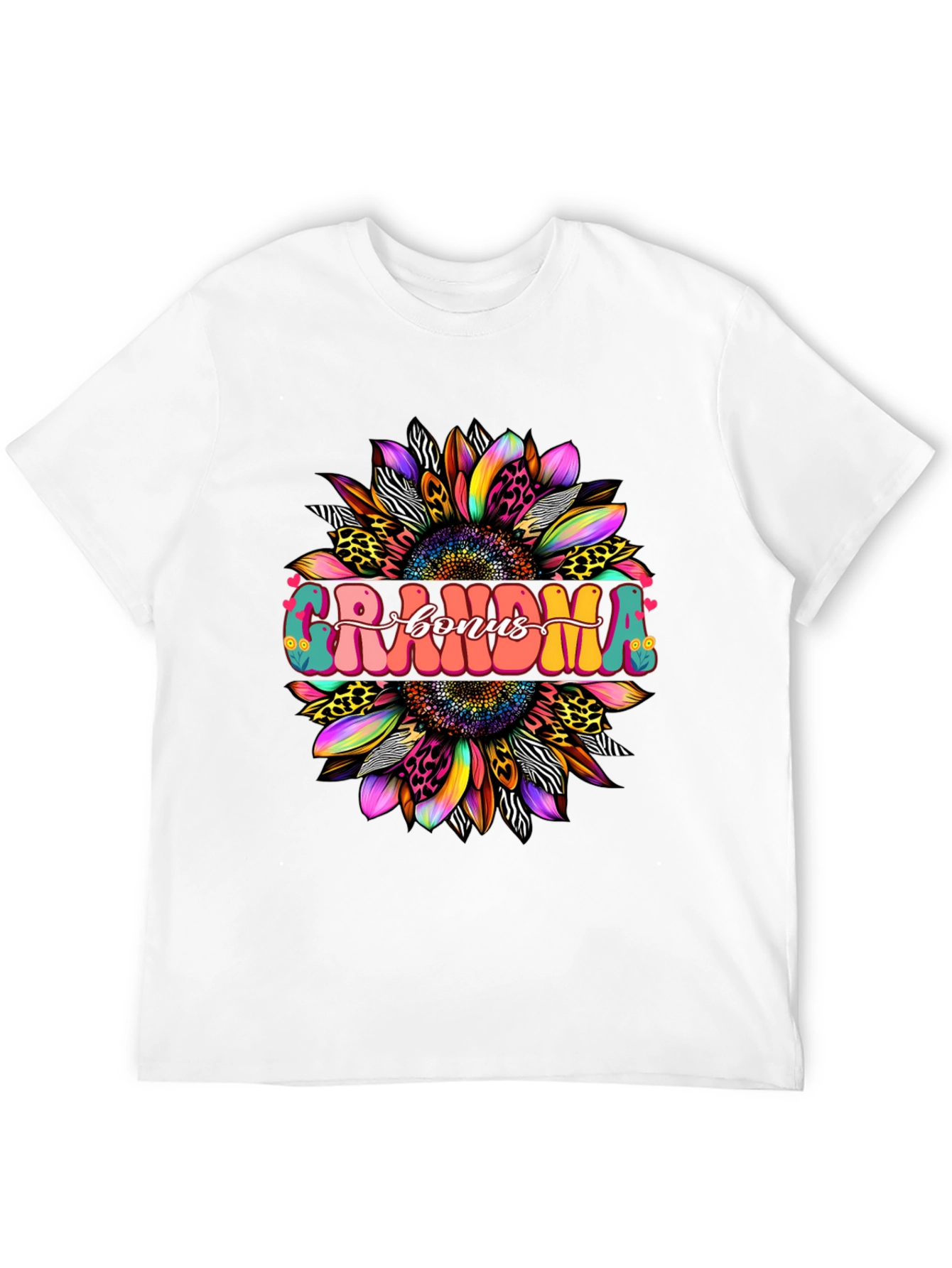 Grandma Bonus Graphic Tee - Sunflower Design