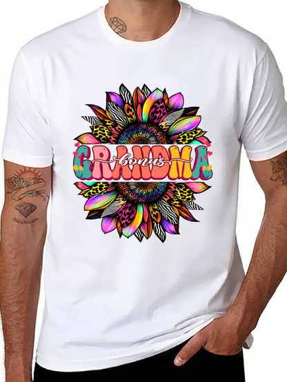 Grandma Bonus Graphic Tee - Sunflower Design