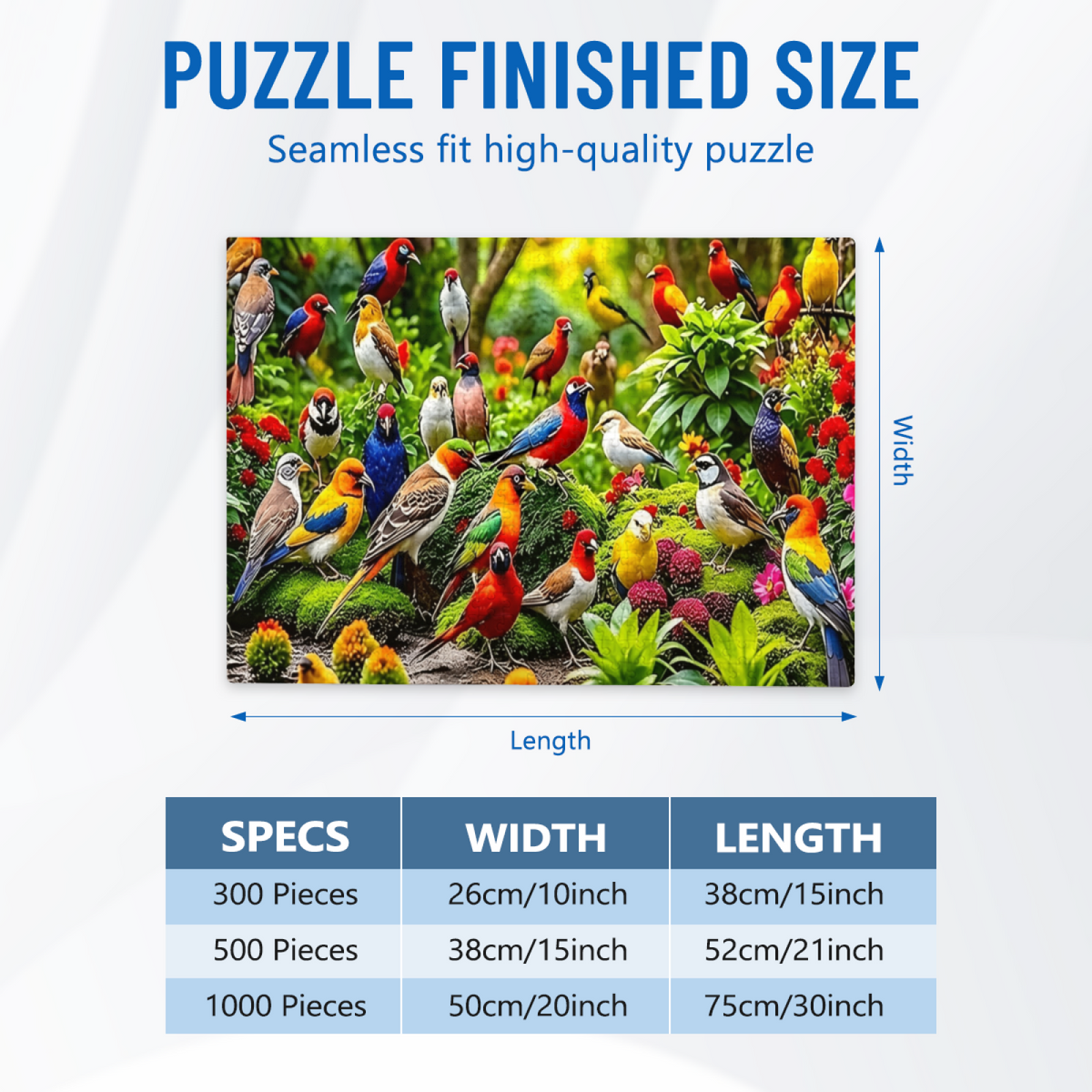 Vibrant Flock of Tropical Birds ¨C Colorful Forest Wildlife Puzzle