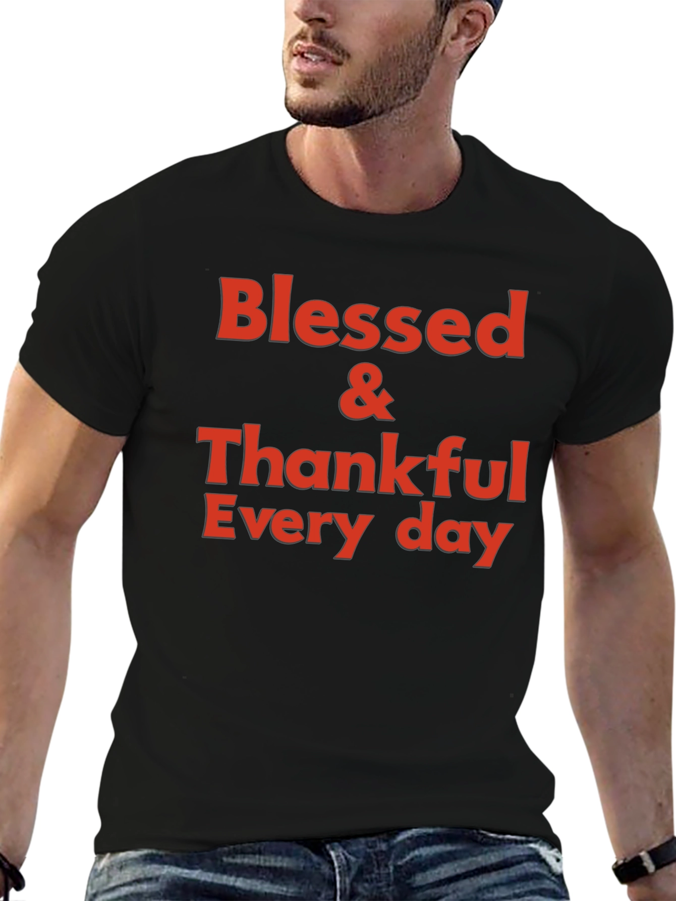 Blessed & Thankful Graphic T-Shirt