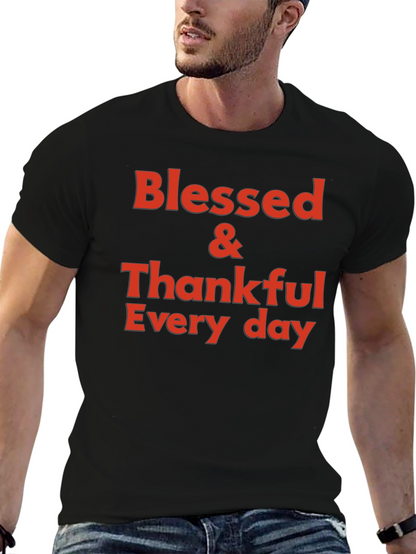 Blessed & Thankful Graphic T-Shirt