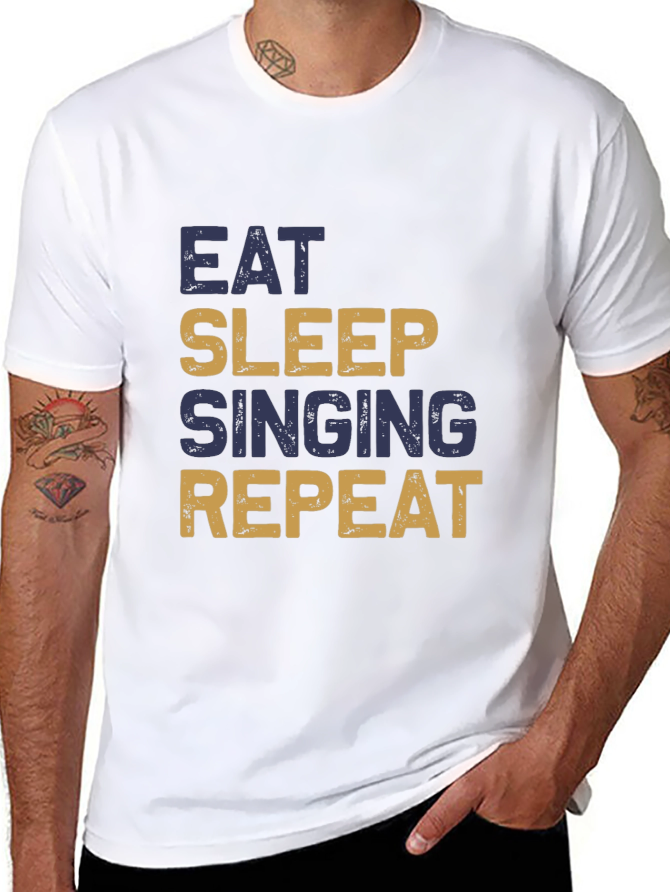 Eat Sleep Singing Repeat T-Shirt