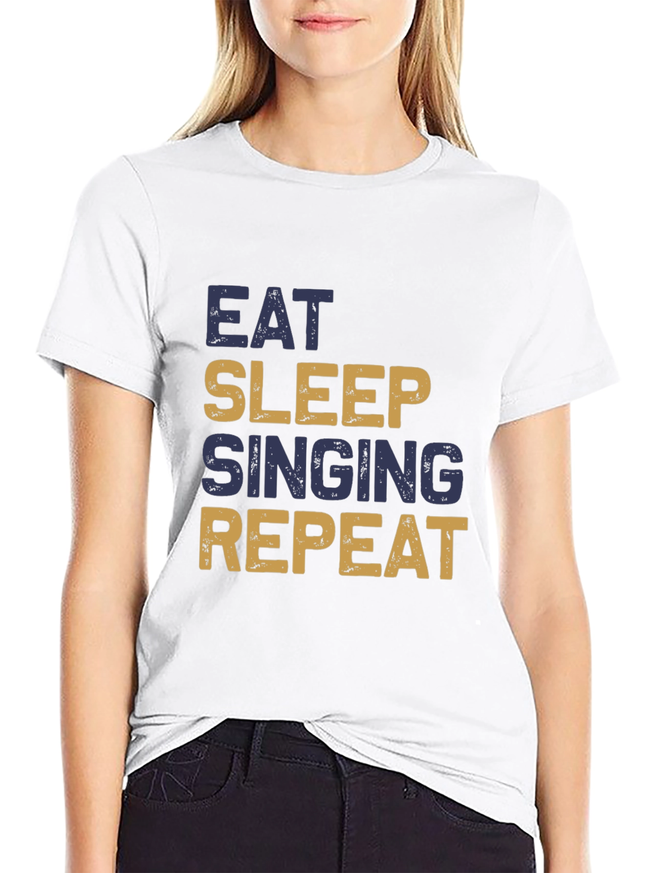Eat Sleep Singing Repeat T-Shirt