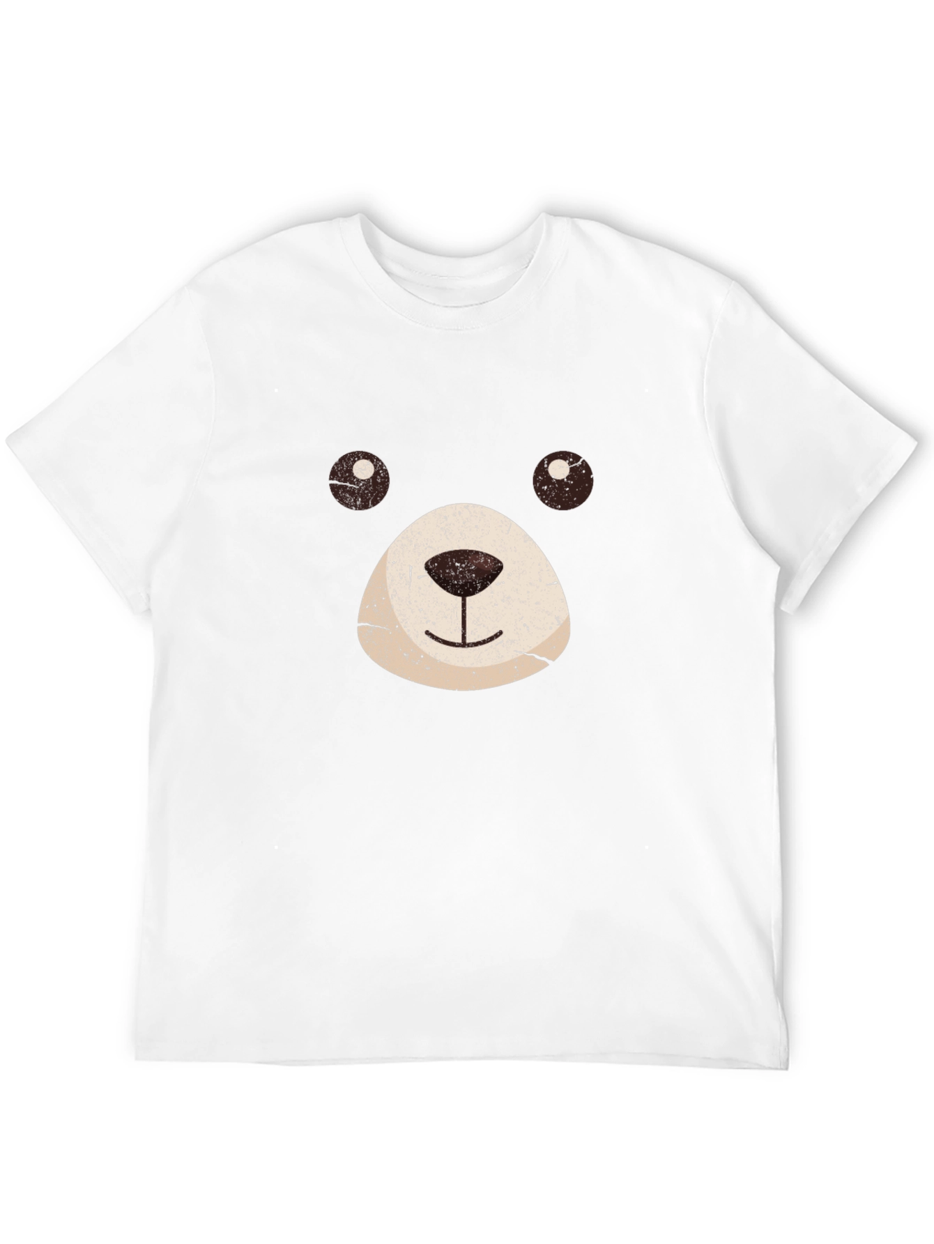 Bear Face Graphic Black T-Shirt