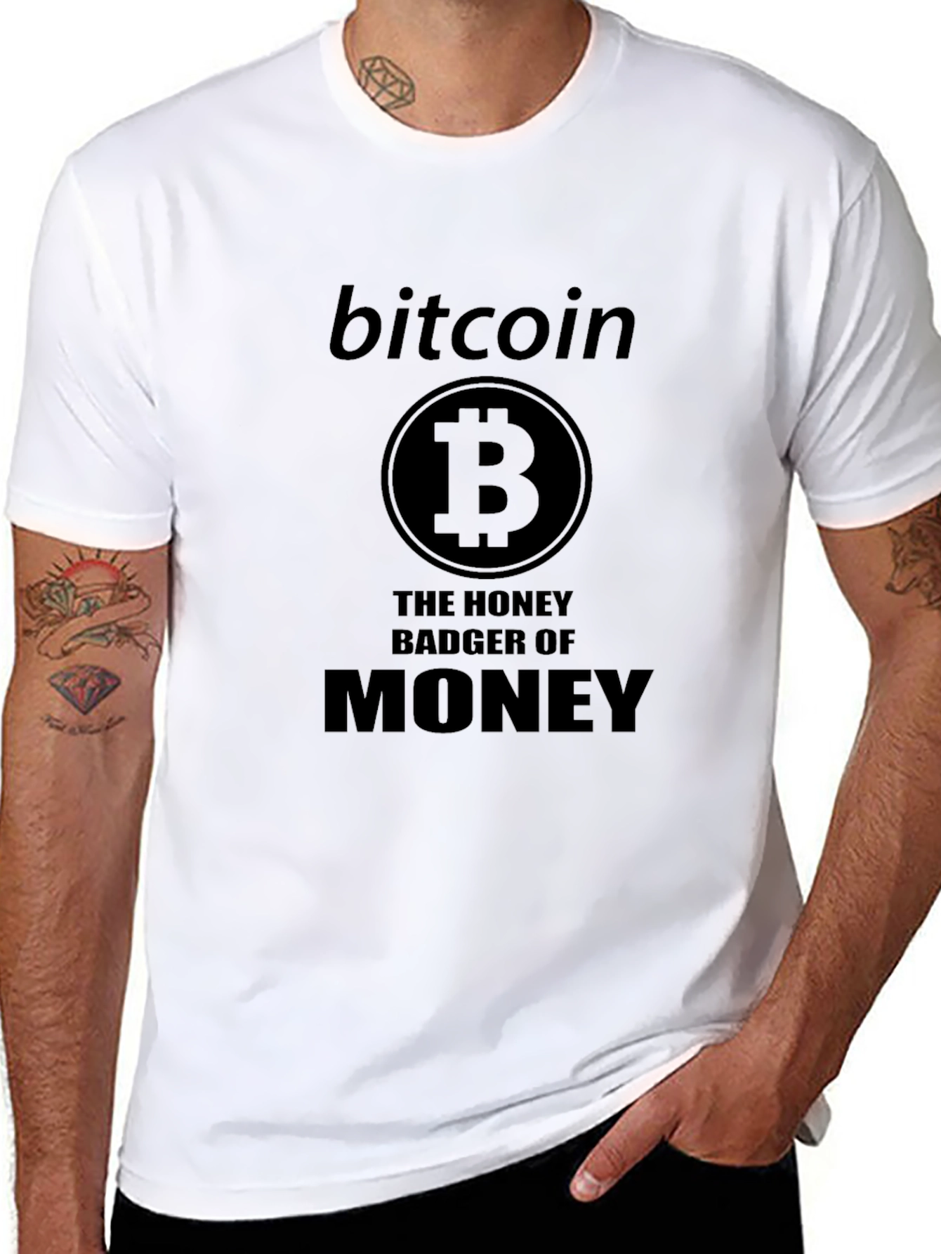 Bitcoin Honey Badger T-Shirt - Crypto Enthusiast Tee
