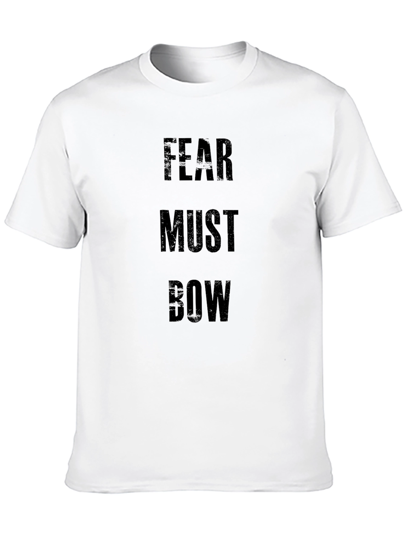 Fear Must Bow Graphic Tee - Black