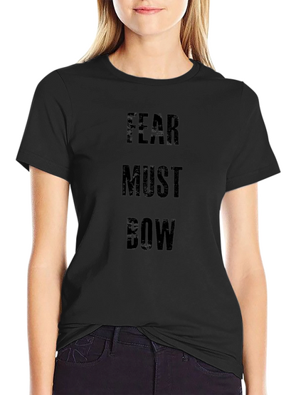 Fear Must Bow Graphic Tee - Black