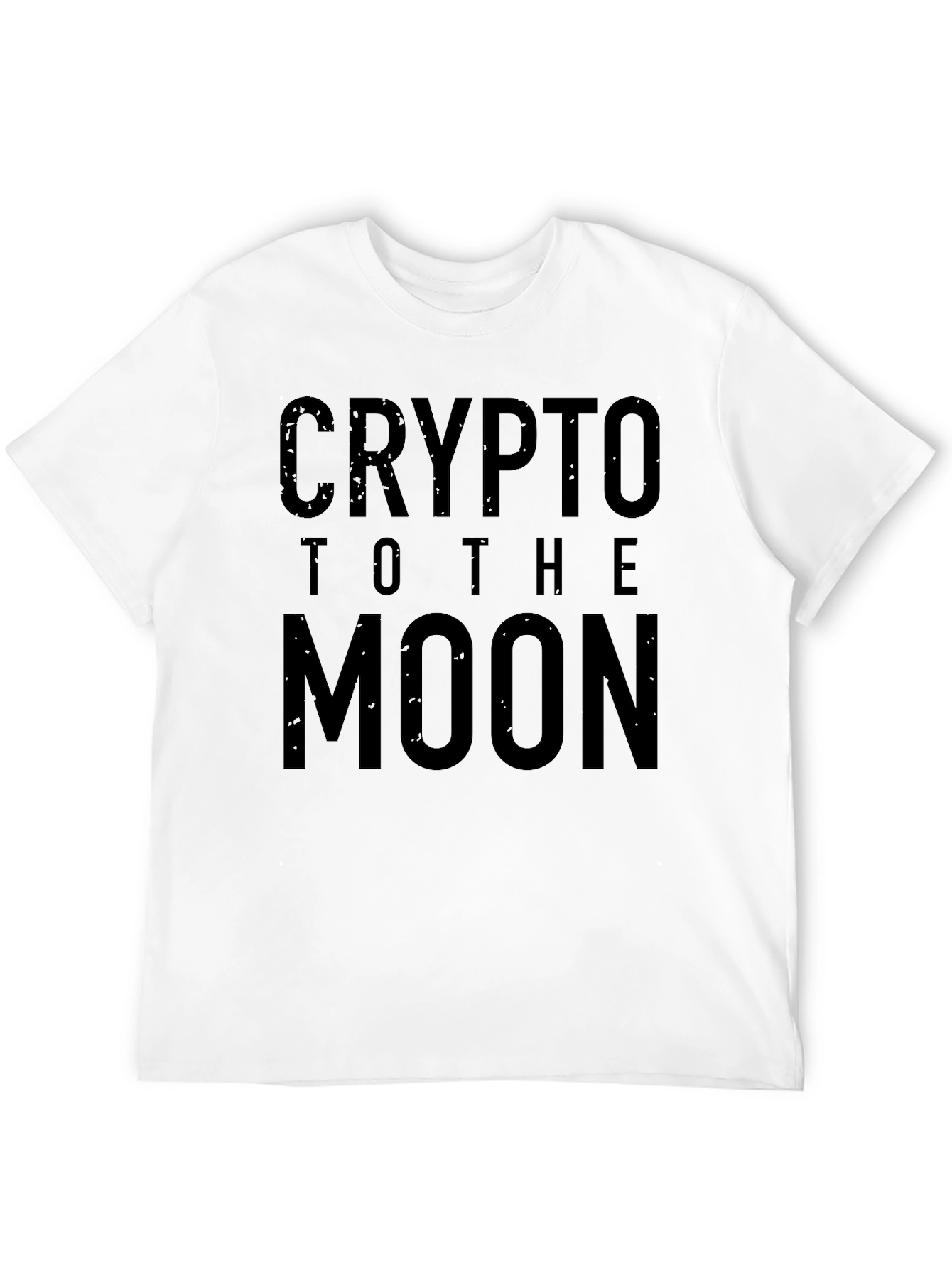 Crypto To The Moon Black Graphic Tee