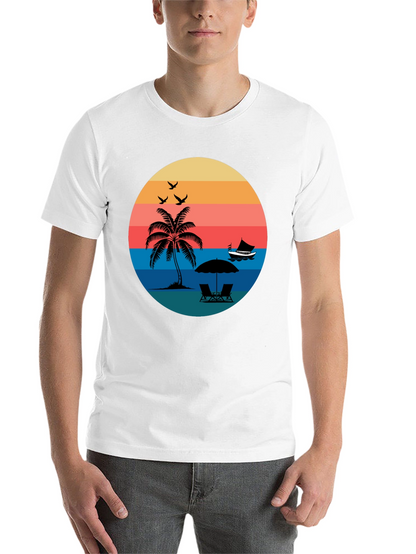 Retro Sunset Beach T-Shirt