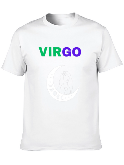 Virgo Zodiac Sign T-Shirt - Black