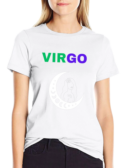 Virgo Zodiac Sign T-Shirt - Black
