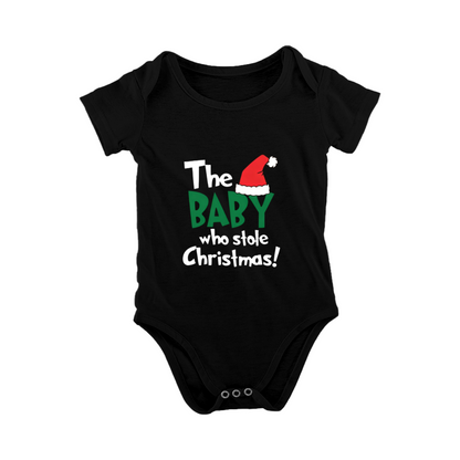 The Baby Who Stole Christmas Funny Black Infant Bodysuit Xmas Gift