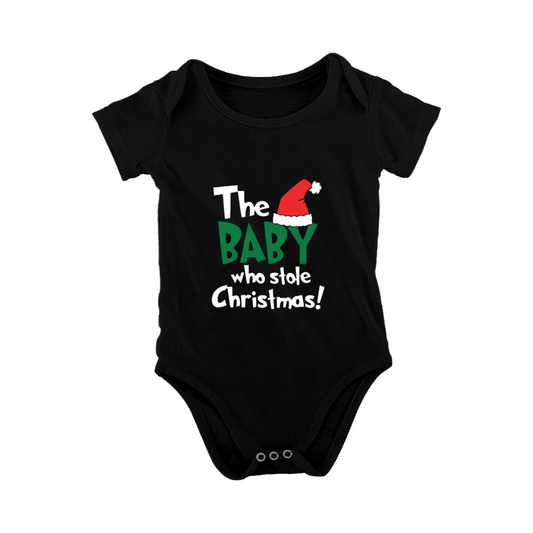 The Baby Who Stole Christmas Funny Black Infant Bodysuit Xmas Gift