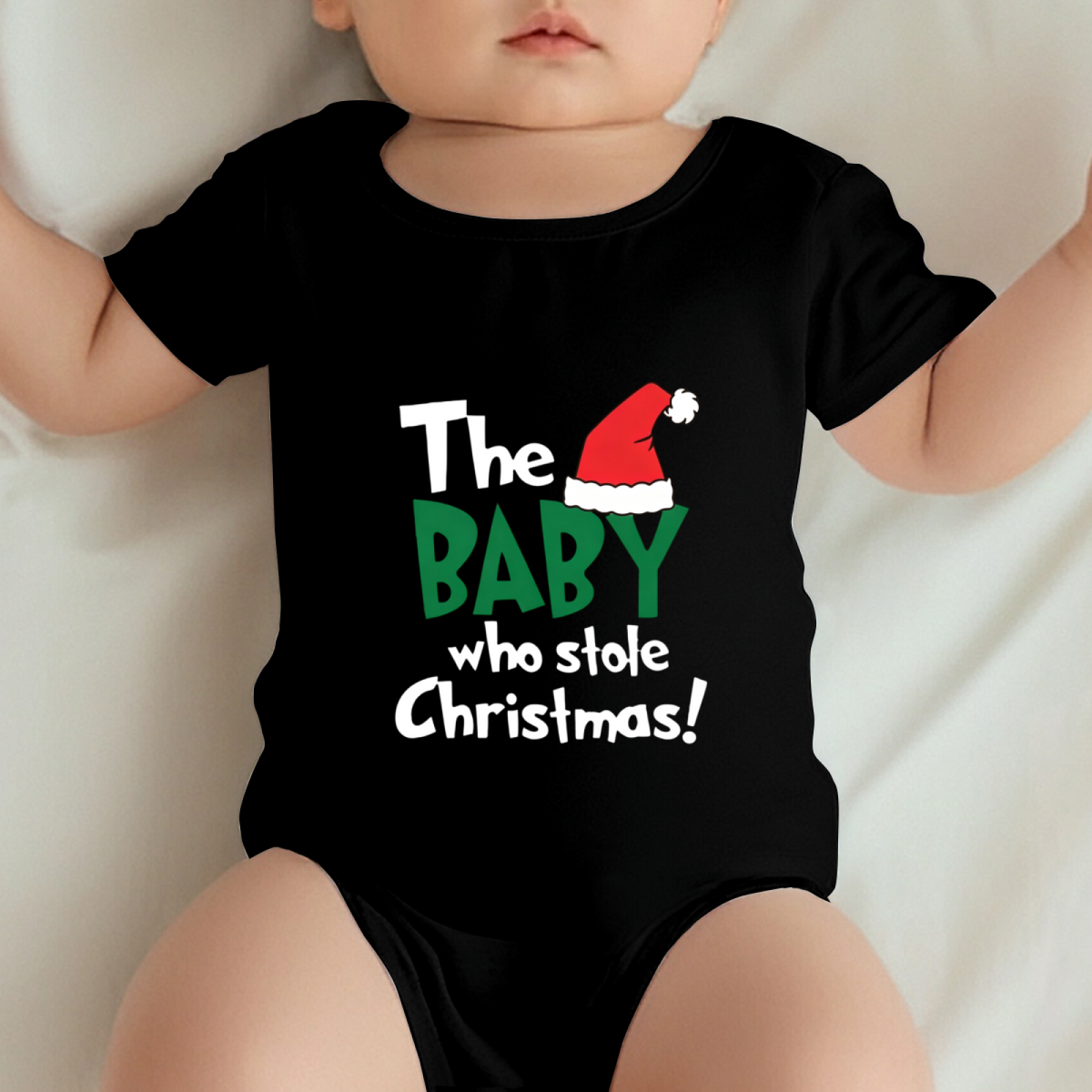The Baby Who Stole Christmas Funny Black Infant Bodysuit Xmas Gift