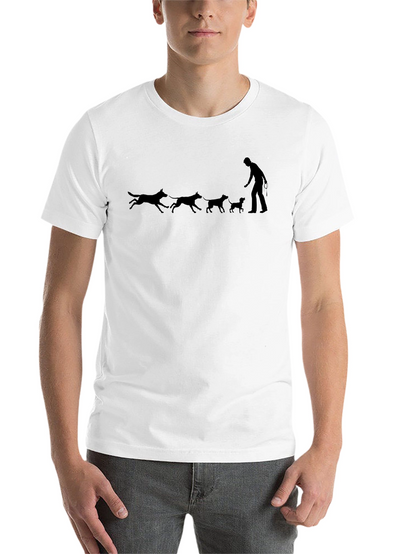 Dog Walker Tee - Black Graphic Print