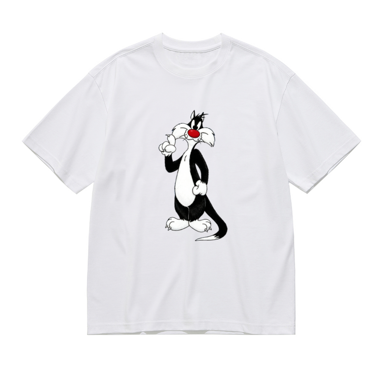 Classic Sylvester Cat Looney Tunes Plus Size Ladies Tee