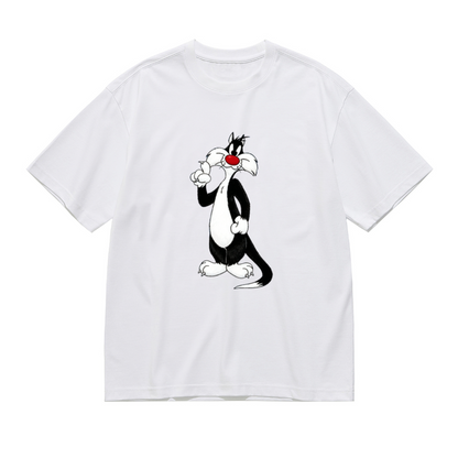 Classic Sylvester Cat Looney Tunes Plus Size Ladies Tee