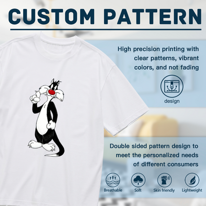 Classic Sylvester Cat Looney Tunes Plus Size Ladies Tee