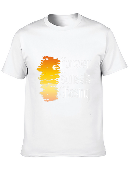 Forever Sunsets Chasing Black T-Shirt