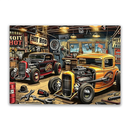 Vintage Hot Rod Retro Garage Classic Car Puzzle ¨C 300/500/1000 Piece Options