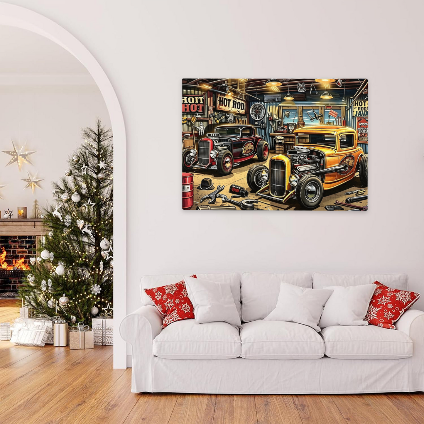 Vintage Hot Rod Retro Garage Classic Car Puzzle ¨C 300/500/1000 Piece Options