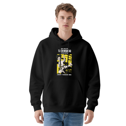 Taekwondo Cartoon Red Men¡¯s Hoodie, Warm Comfortable Fit
