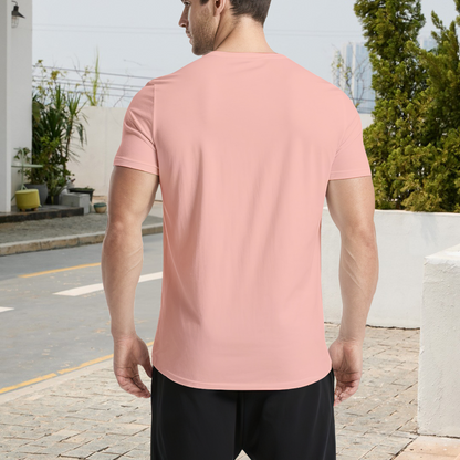 Simple Mint Twin Hearts Soft Pink Cute Couple Tee