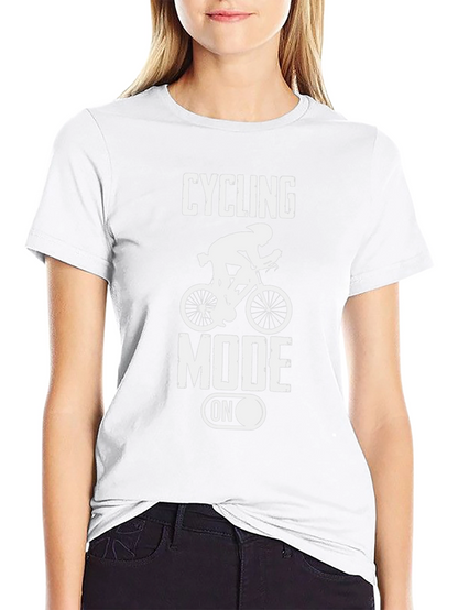 Cycling Mode On Graphic Tee - Black