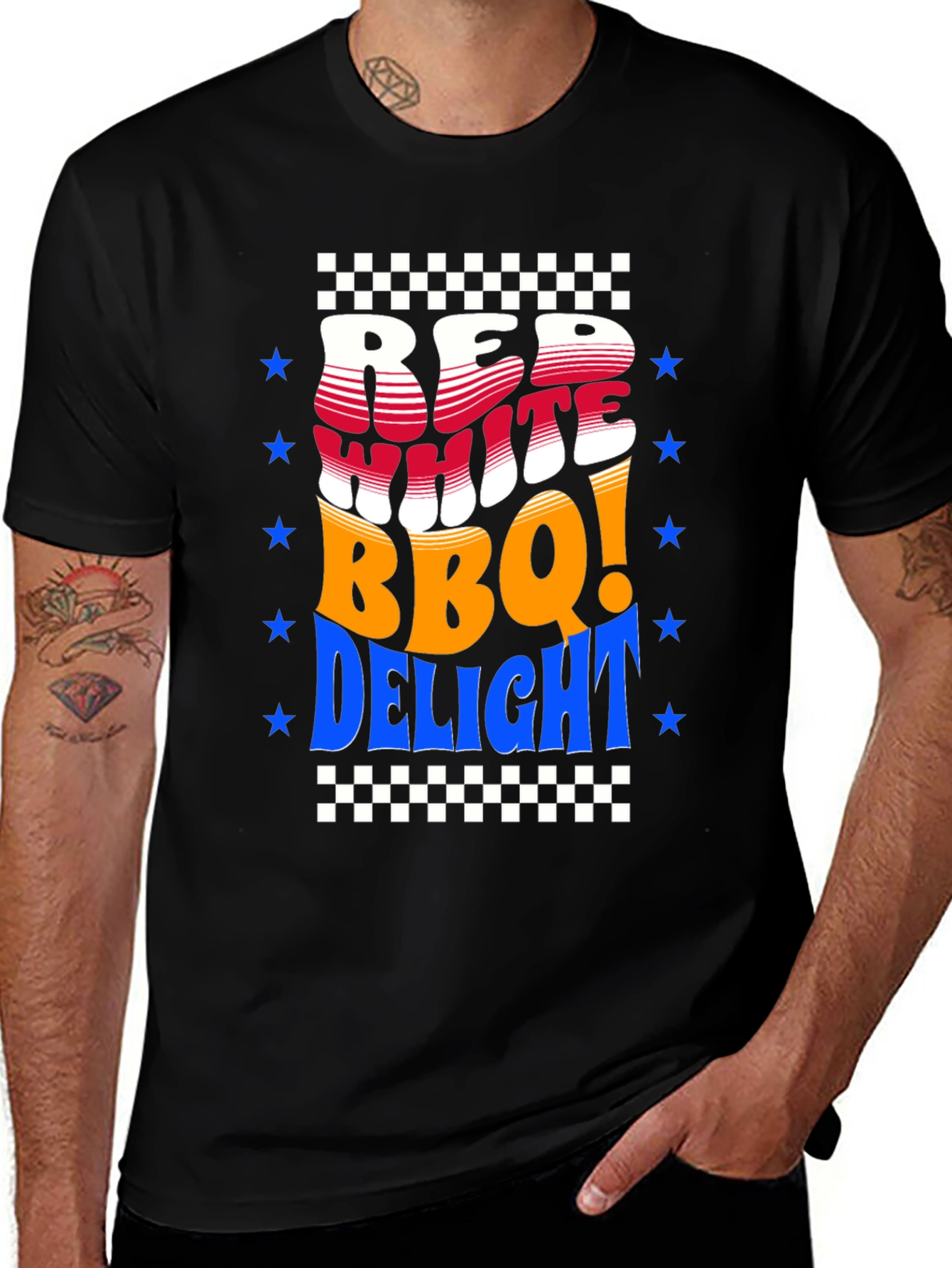 Red White BBQ Delight T-Shirt - Patriotic Summer Tee