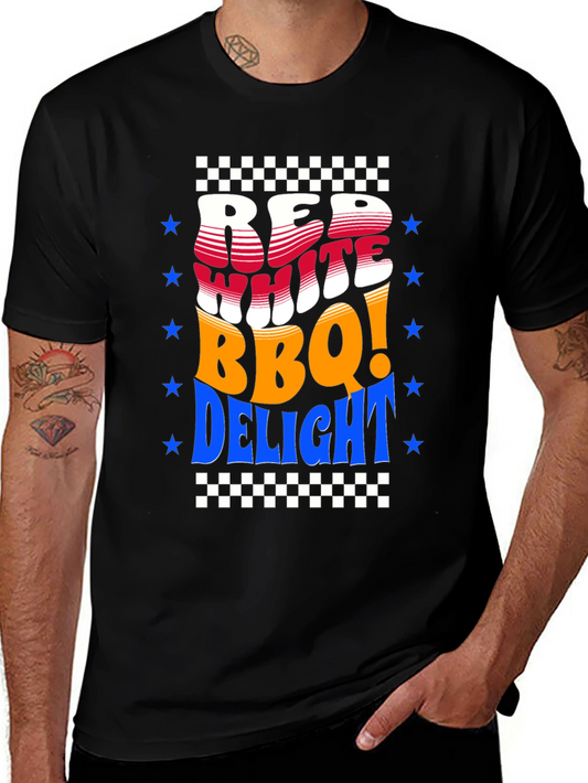 Red White BBQ Delight T-Shirt - Patriotic Summer Tee