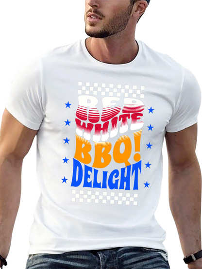 Red White BBQ Delight T-Shirt - Patriotic Summer Tee
