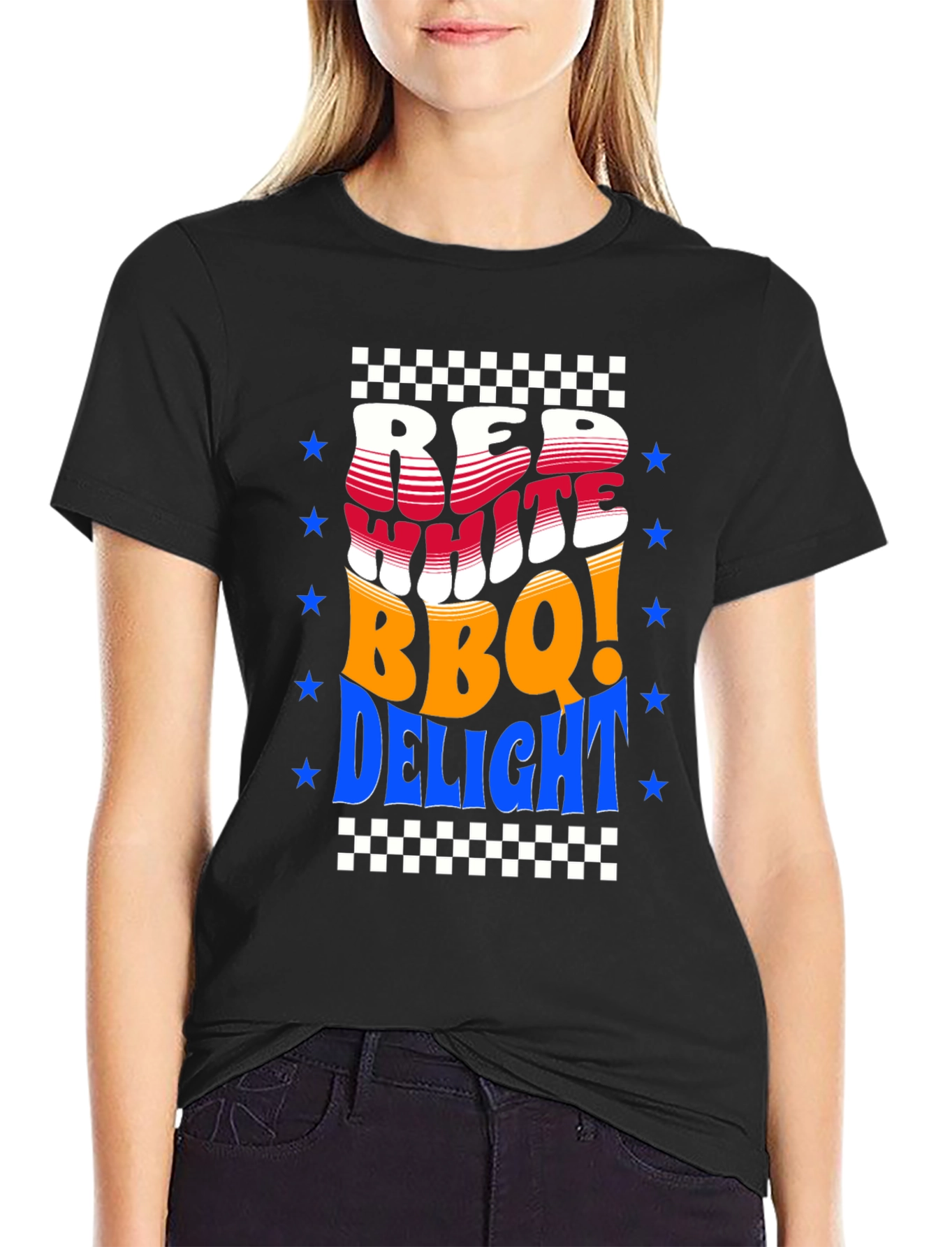 Red White BBQ Delight T-Shirt - Patriotic Summer Tee