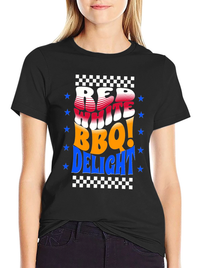Red White BBQ Delight T-Shirt - Patriotic Summer Tee