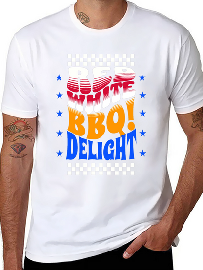Red White BBQ Delight T-Shirt - Patriotic Summer Tee