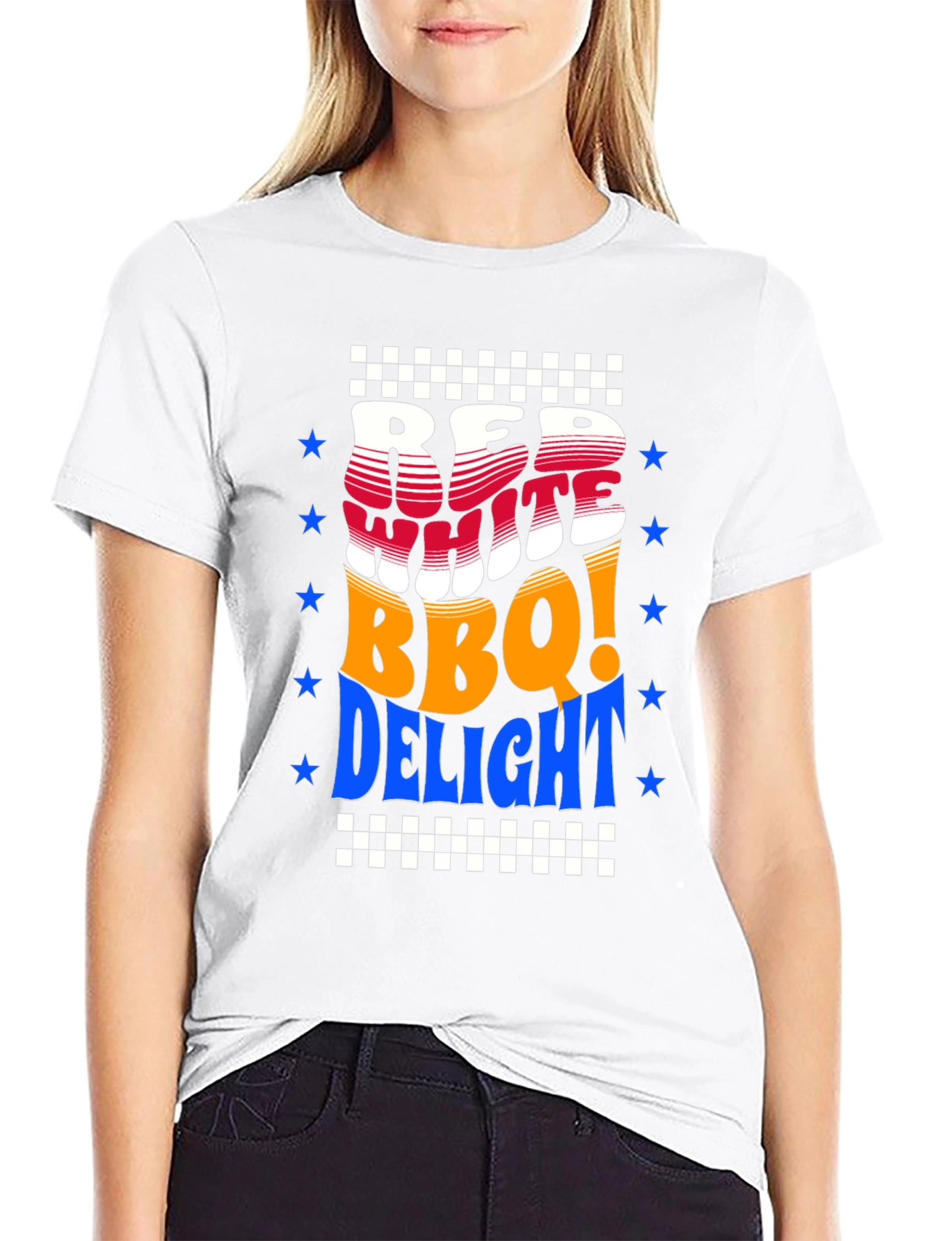 Red White BBQ Delight T-Shirt - Patriotic Summer Tee