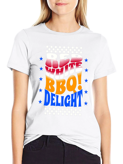 Red White BBQ Delight T-Shirt - Patriotic Summer Tee