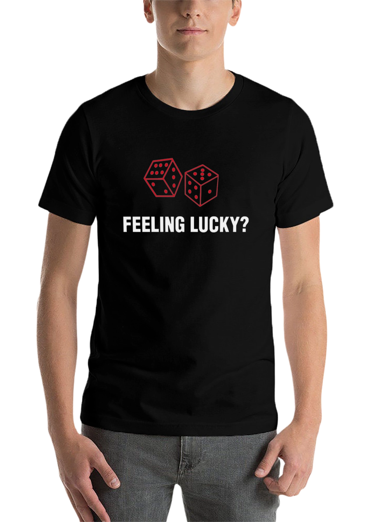 Feeling Lucky? Dice Graphic Print Tee