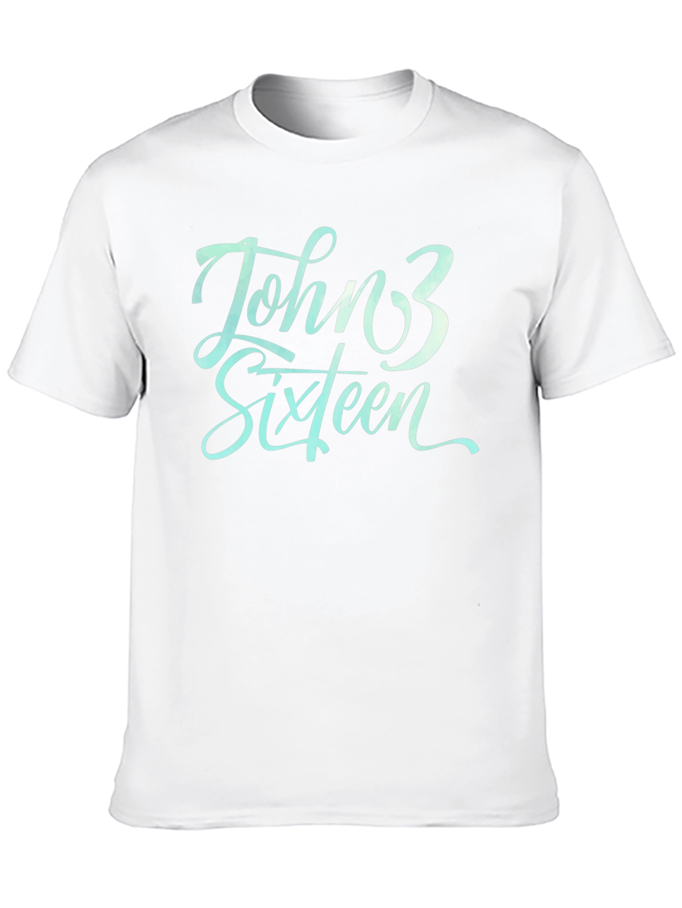 John 3:16 Black Christian T-Shirt