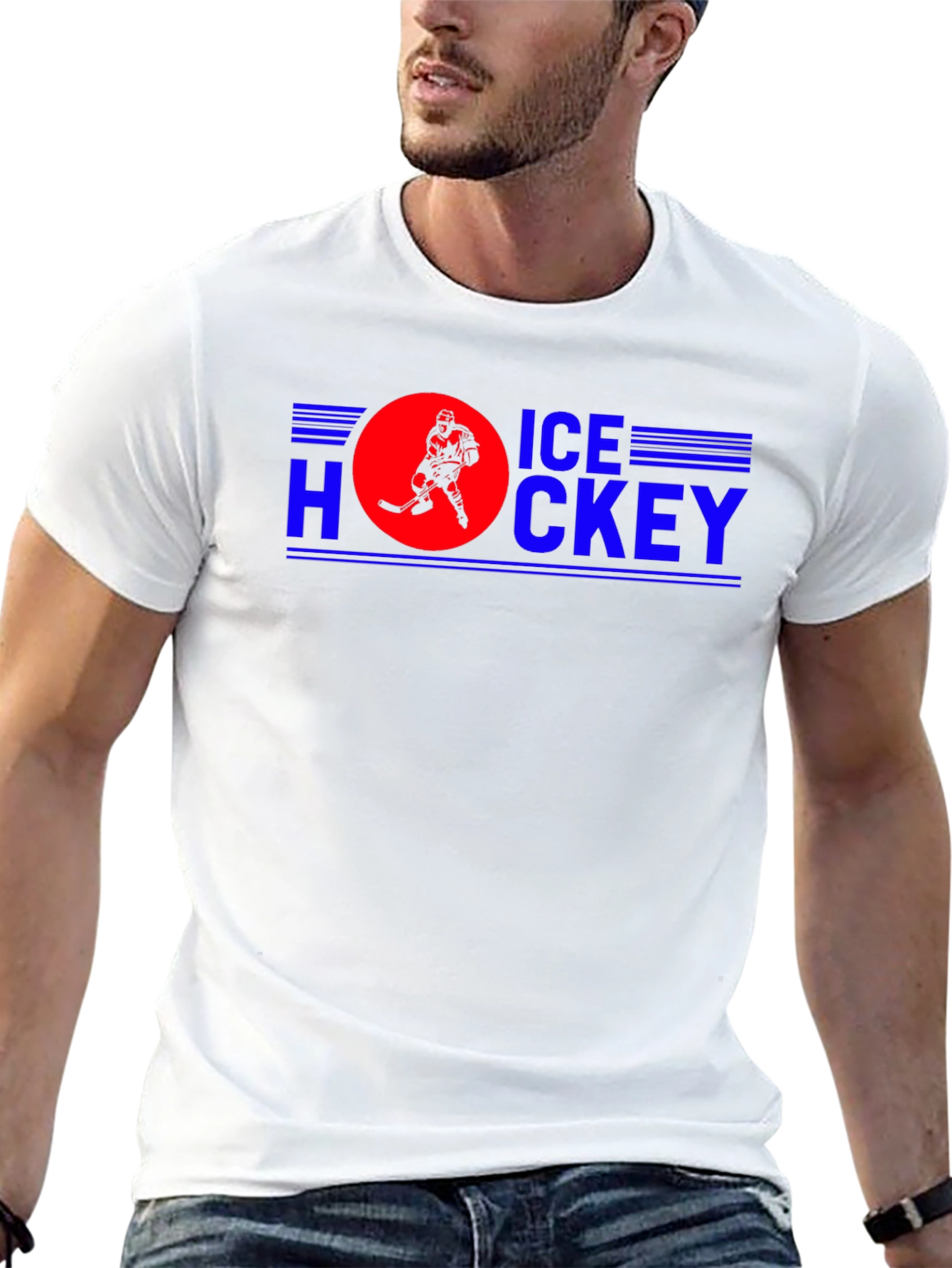 Ice Hockey Graphic Tee - Sporty Fan Apparel