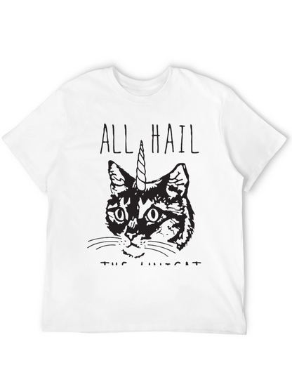 All Hail the Unicat Black T-Shirt
