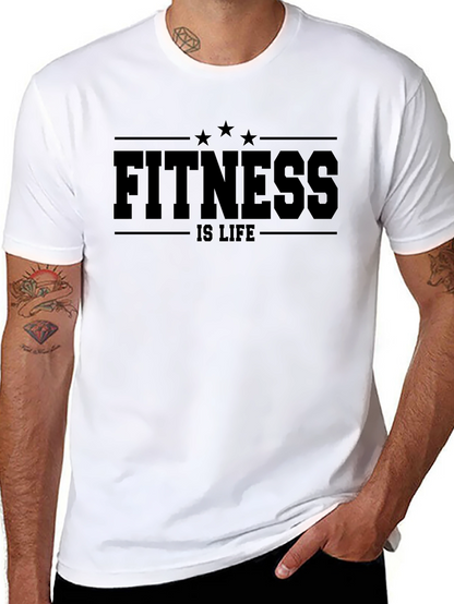 Fitness is Life Black T-Shirt