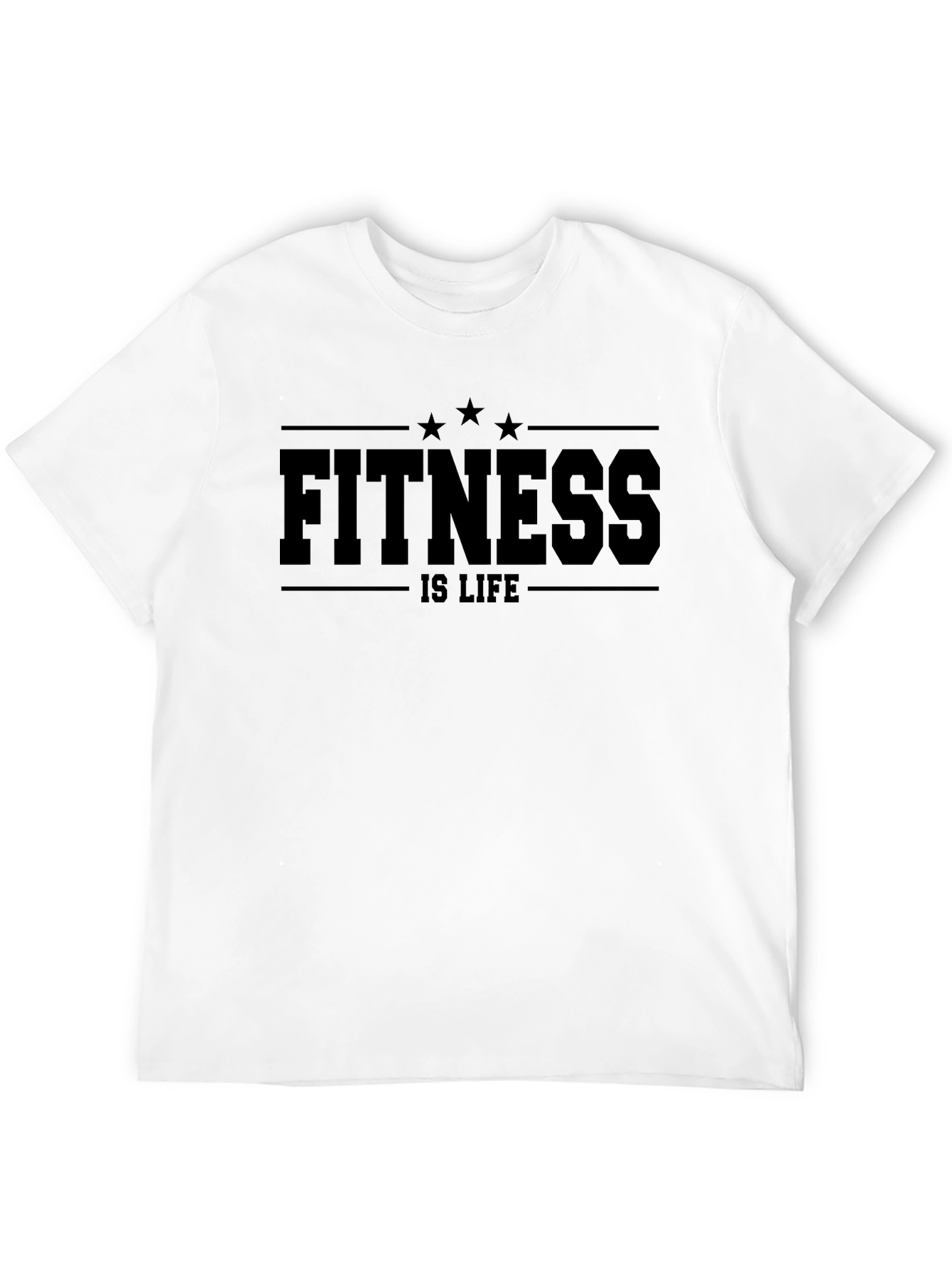 Fitness is Life Black T-Shirt