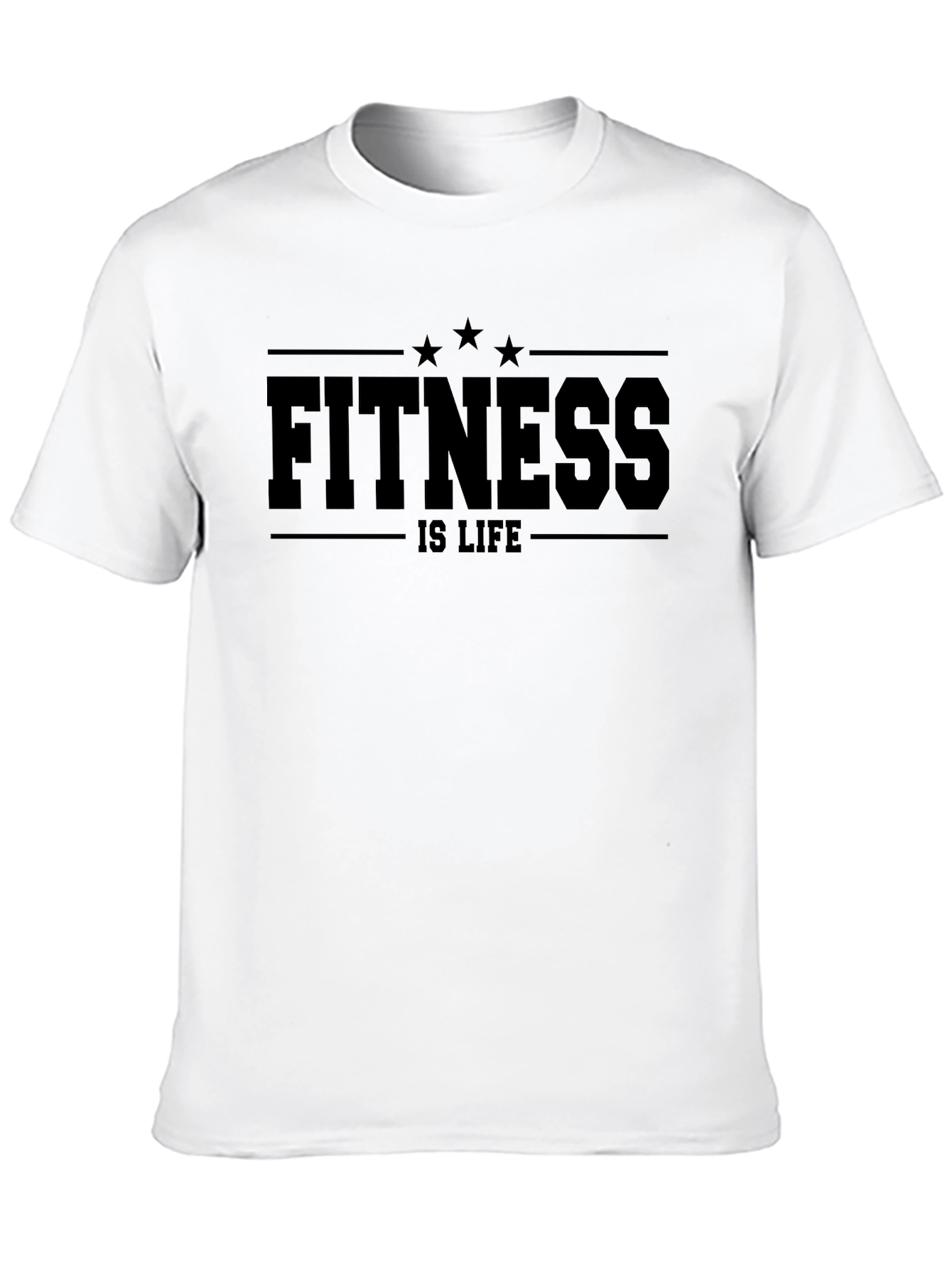 Fitness is Life Black T-Shirt