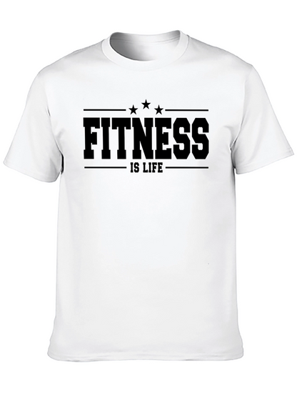 Fitness is Life Black T-Shirt
