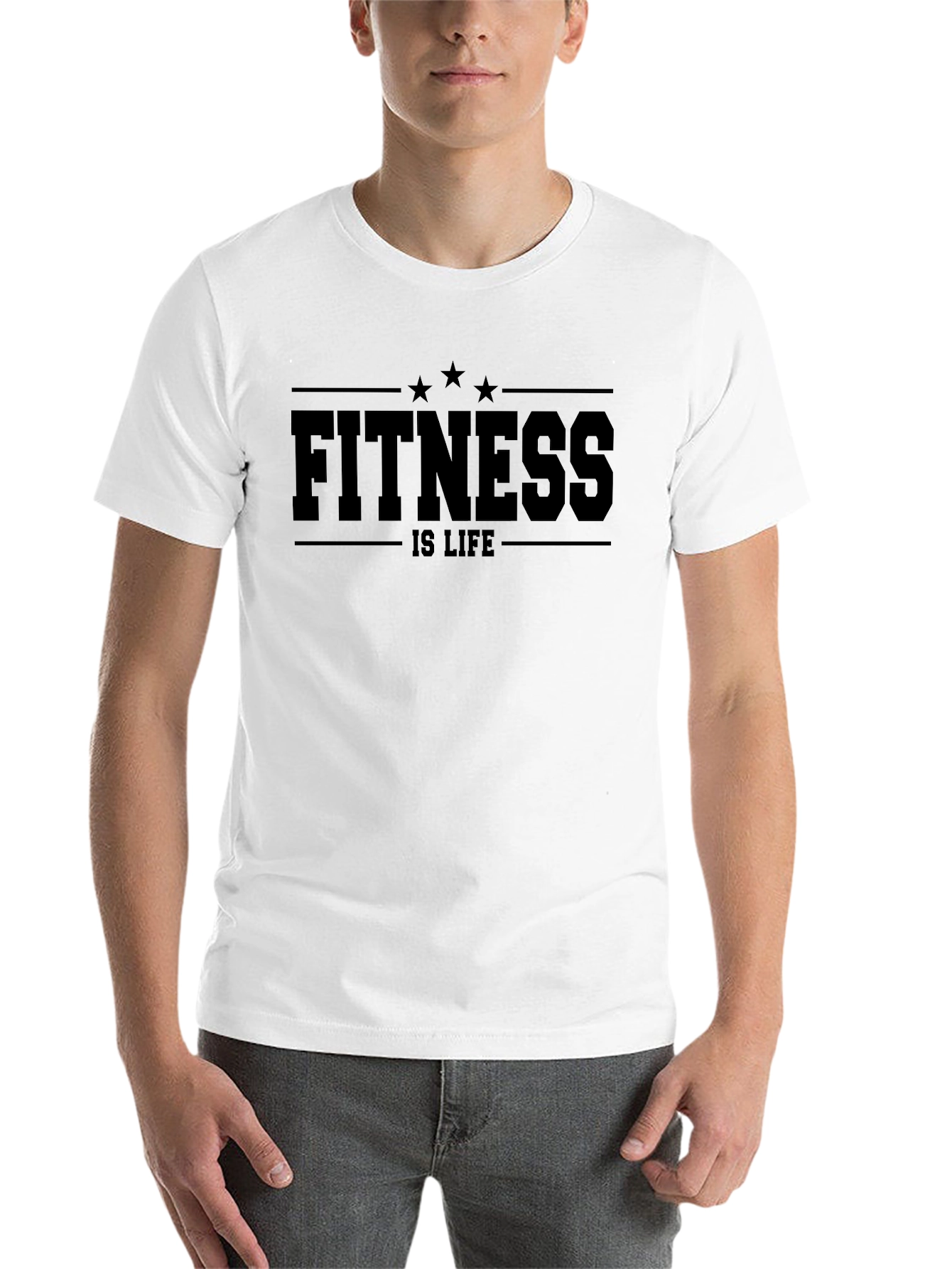 Fitness is Life Black T-Shirt
