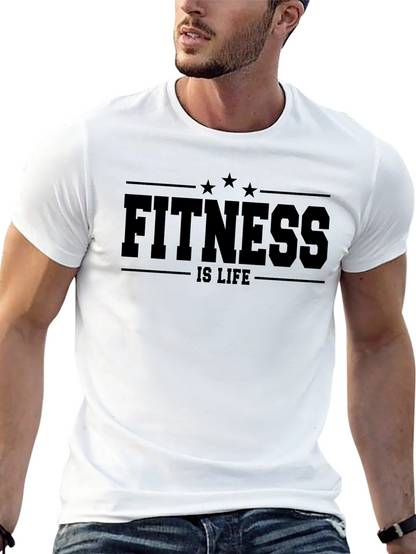 Fitness is Life Black T-Shirt