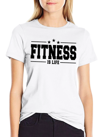 Fitness is Life Black T-Shirt