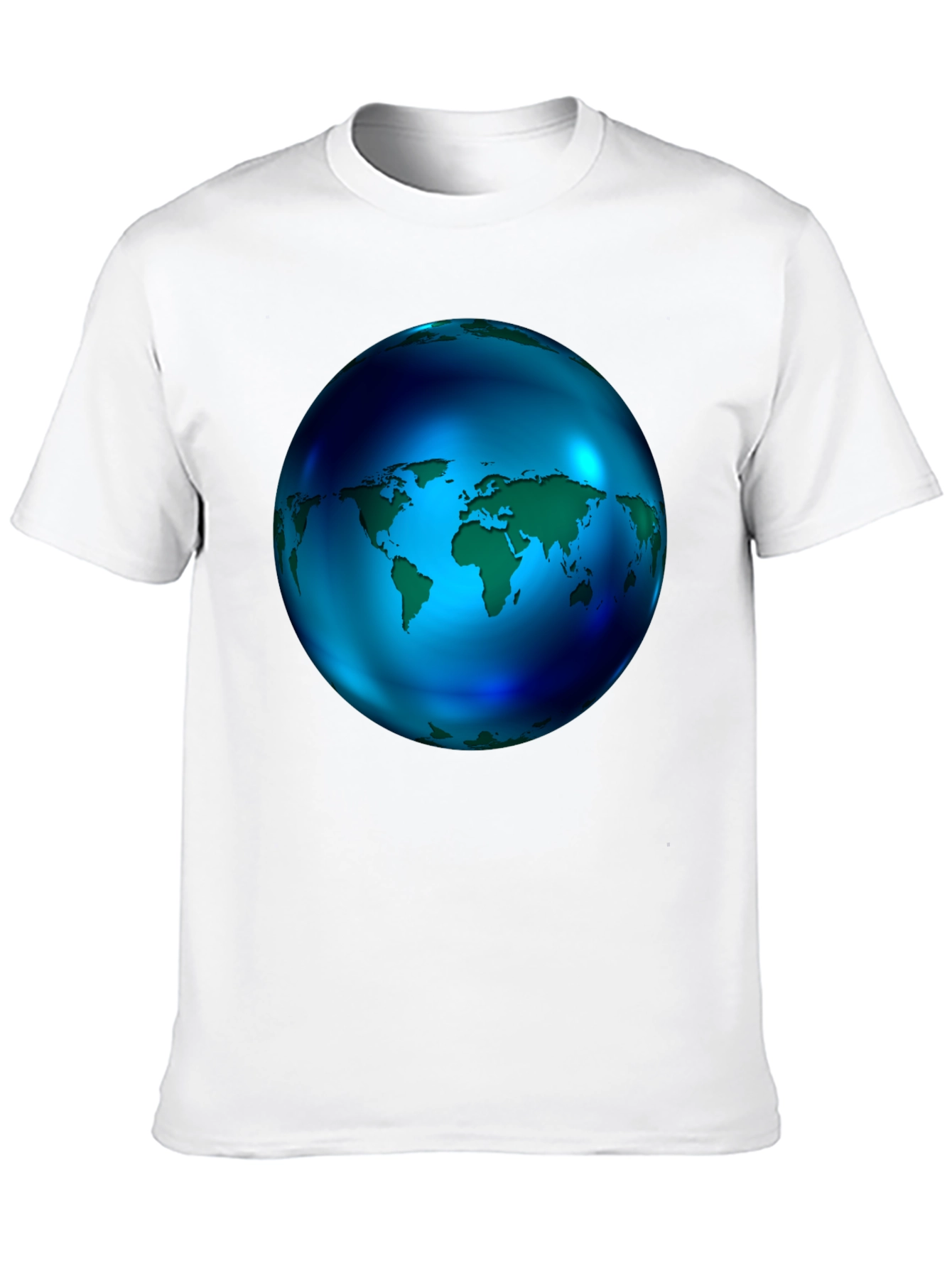 World Globe Graphic Black T-Shirt