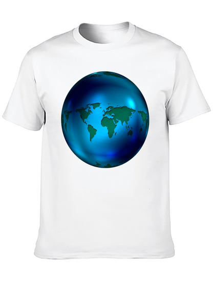 World Globe Graphic Black T-Shirt